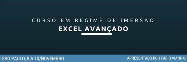 CURSO DE IMERSÃO EM EXCEL AVANÇADO