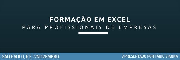 Curso Formação em Excel Curso Formação em Excel