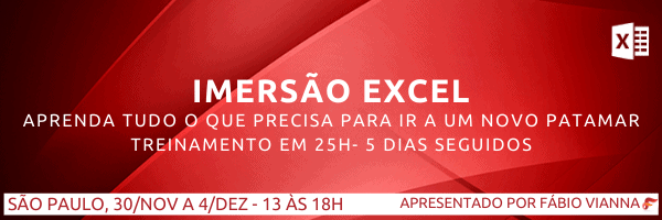 CURSO DE IMERSÃO EM EXCEL AVANÇADO