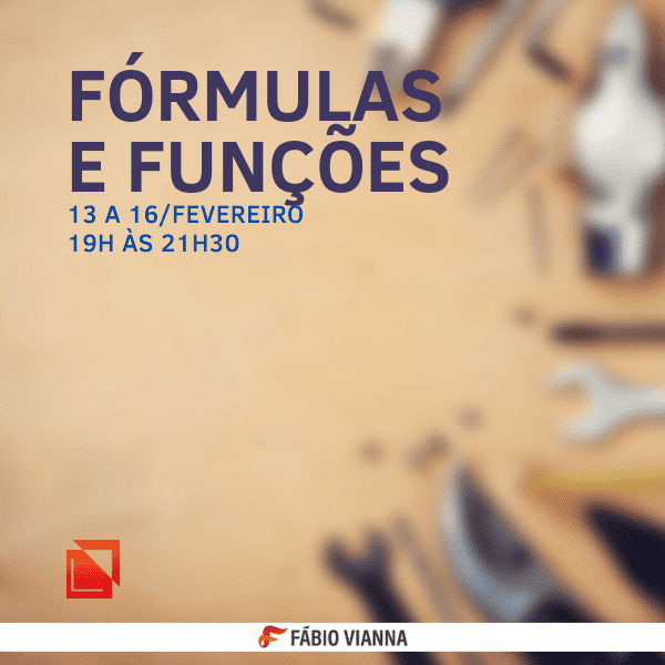 fórmulas e funções no excel
